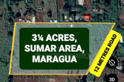 31/4 Acres for Sale,Sumar,Maragua.