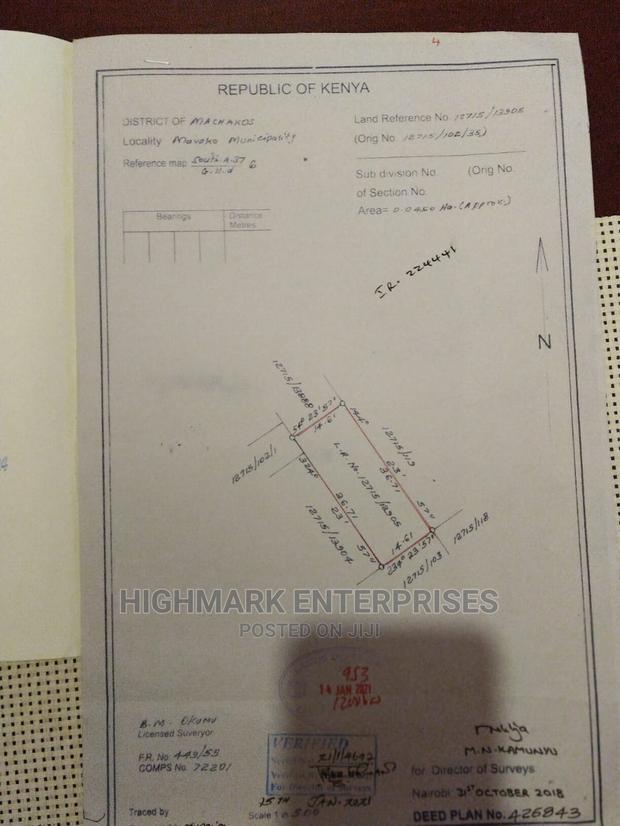 50*100 Plot for Sale in Syokimau