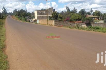 1/4 Acre on Tarmac Plot for Sale in Kikuyu Thigio.