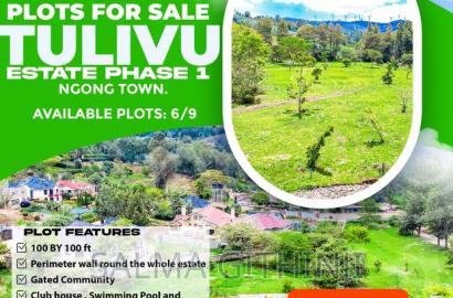 Prime 1/4 Acre Gated Plots for Sale in Ngong(Tulivu Estate)
