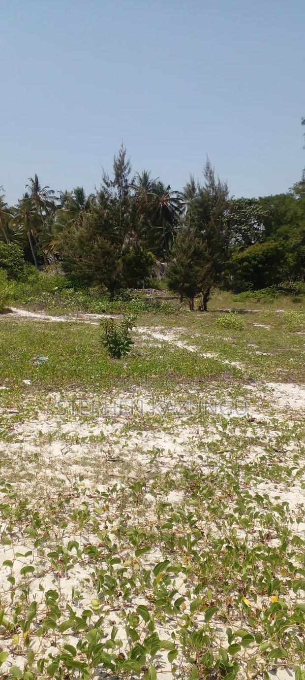 3 Acres Beach Plot Touching Clear Sandy on Blue Sea Water.