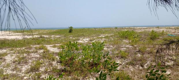 3 Acres Beach Plot Touching Clear Sandy on Blue Sea Water.