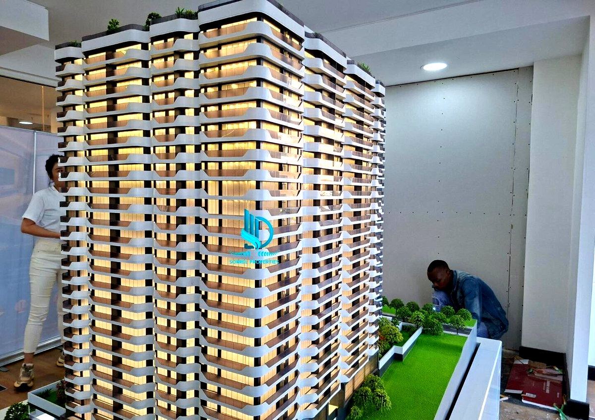 3BR + DSQ in Iconic Tower with Karura Forest Views - Westlands
