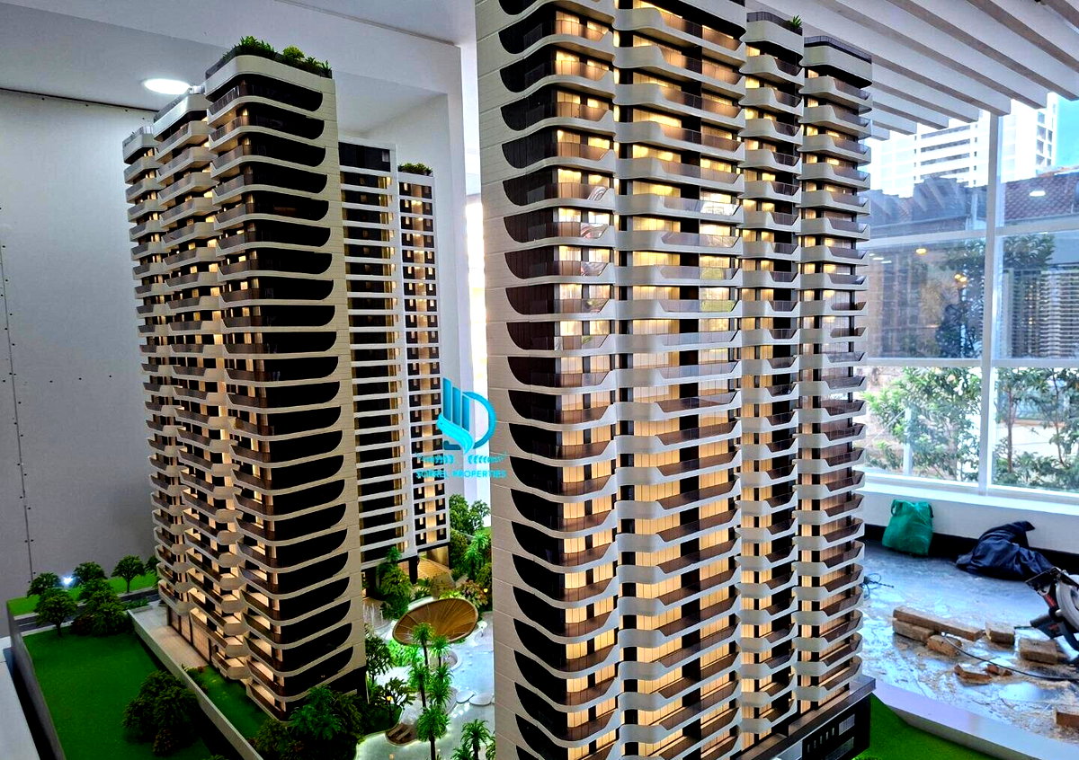 3BR + DSQ in Iconic Tower with Karura Forest Views - Westlands