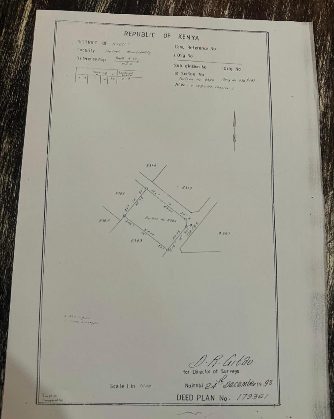 Half Acre Plot in Malindi
