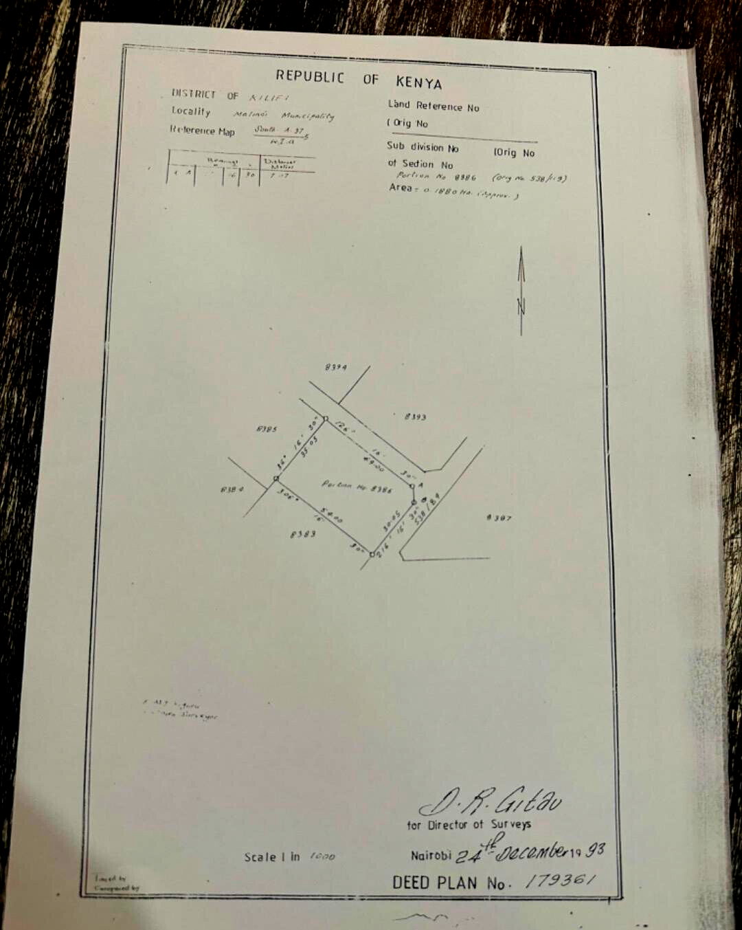 Half Acre Plot in Malindi