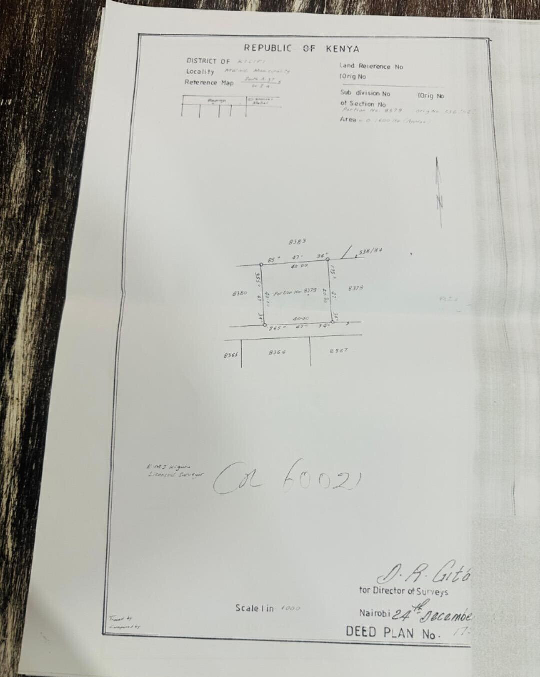 Half Acre Plot in Malindi