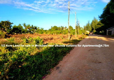 Half Acre Plot in Mvindeni