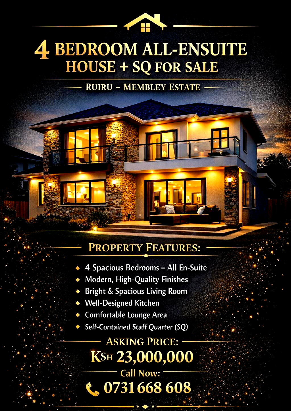 4BR All-Ensuite Townhouse with Staff Quarter - Membley, Ruiru