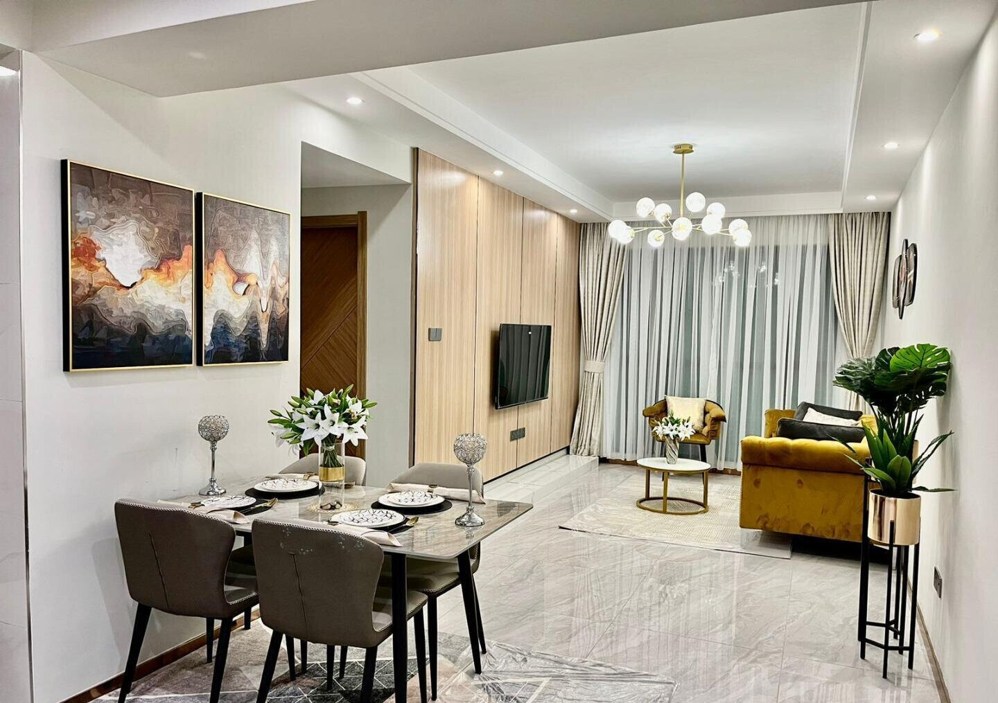 1BR Luxury Apartment with High-Speed Lifts & Gym - Kileleshwa