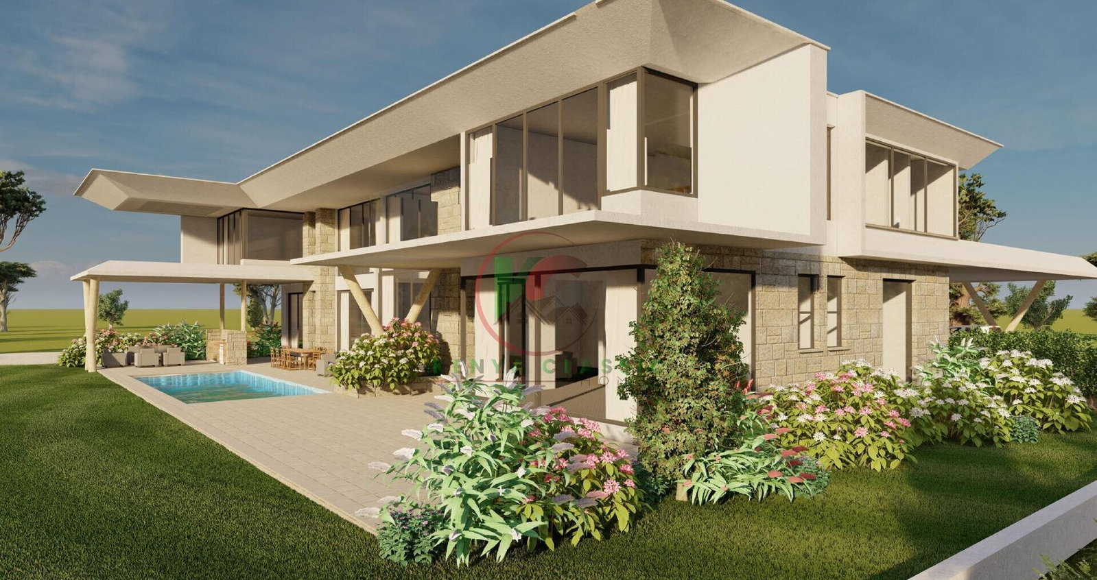 5-Bed Villa with Show Kitchen & Pool – Karen Architectural Gem