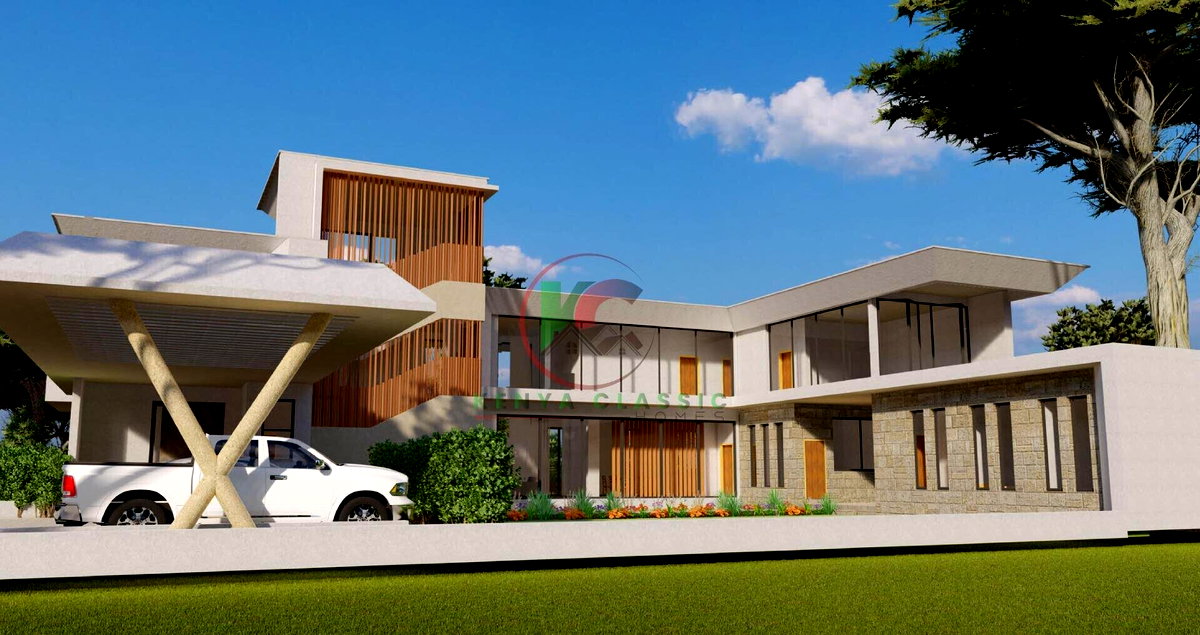 5-Bed Villa with Show Kitchen & Pool – Karen Architectural Gem
