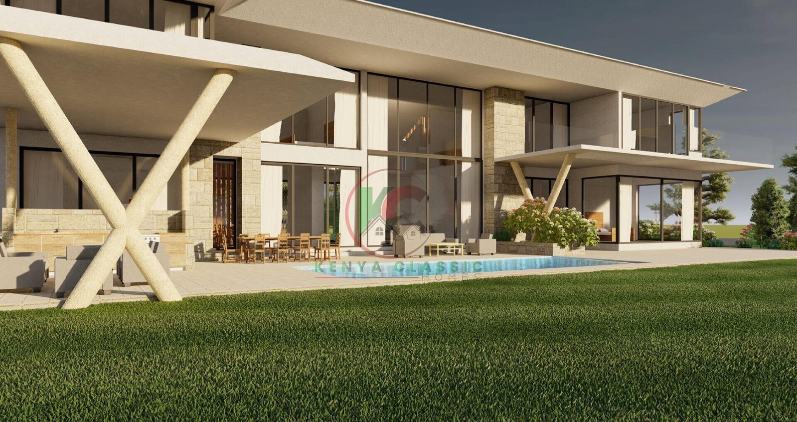 5-Bed Villa with Show Kitchen & Pool – Karen Architectural Gem