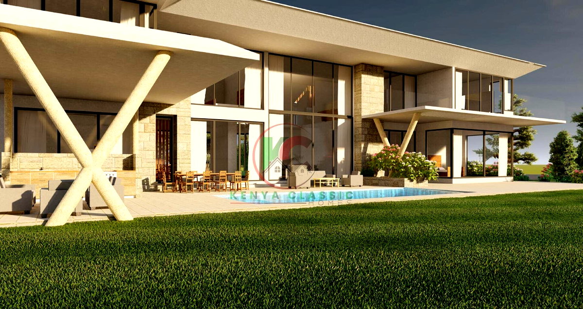 5-Bed Villa with Show Kitchen & Pool – Karen Architectural Gem