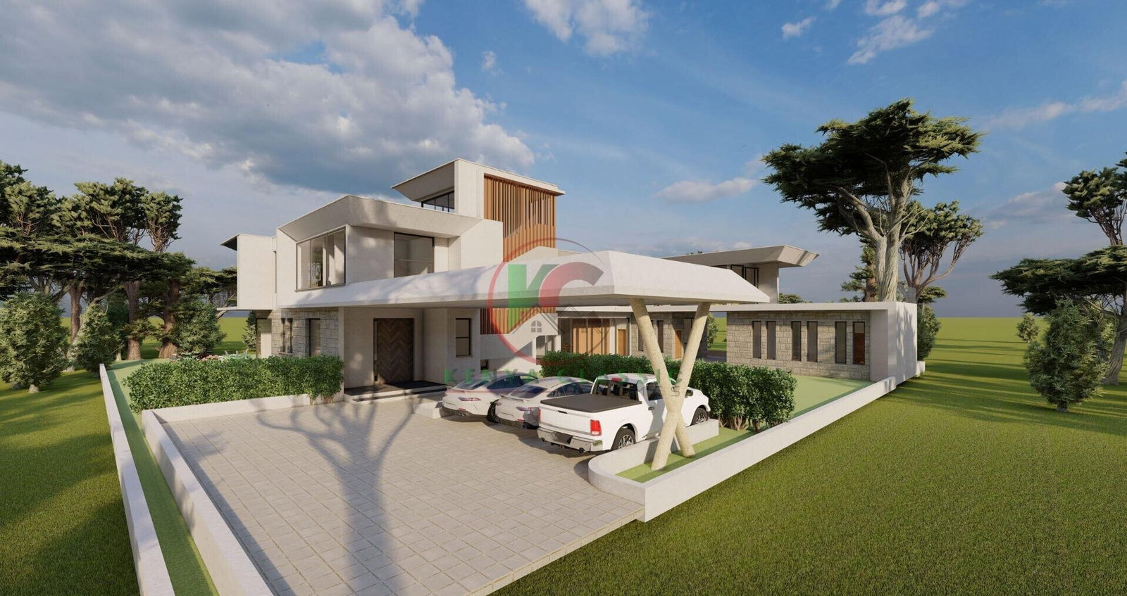 5-Bed Villa with Show Kitchen & Pool – Karen Architectural Gem