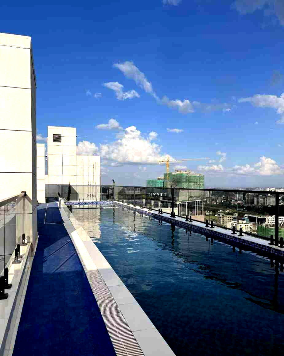 11th Floor 1BR with Heated Rooftop Pool & Smart Face Scan - Westlands