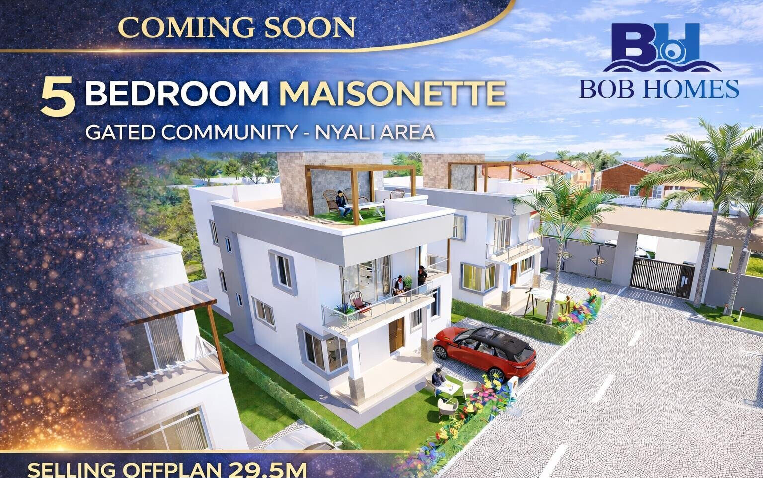 Off-Plan 5BR Villa with DSQ in Gated Nyali Estate - Mombasa