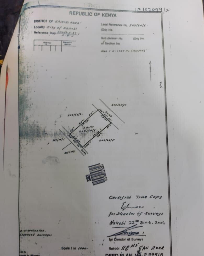 1-Acre Westlands Plot for KSh 550M