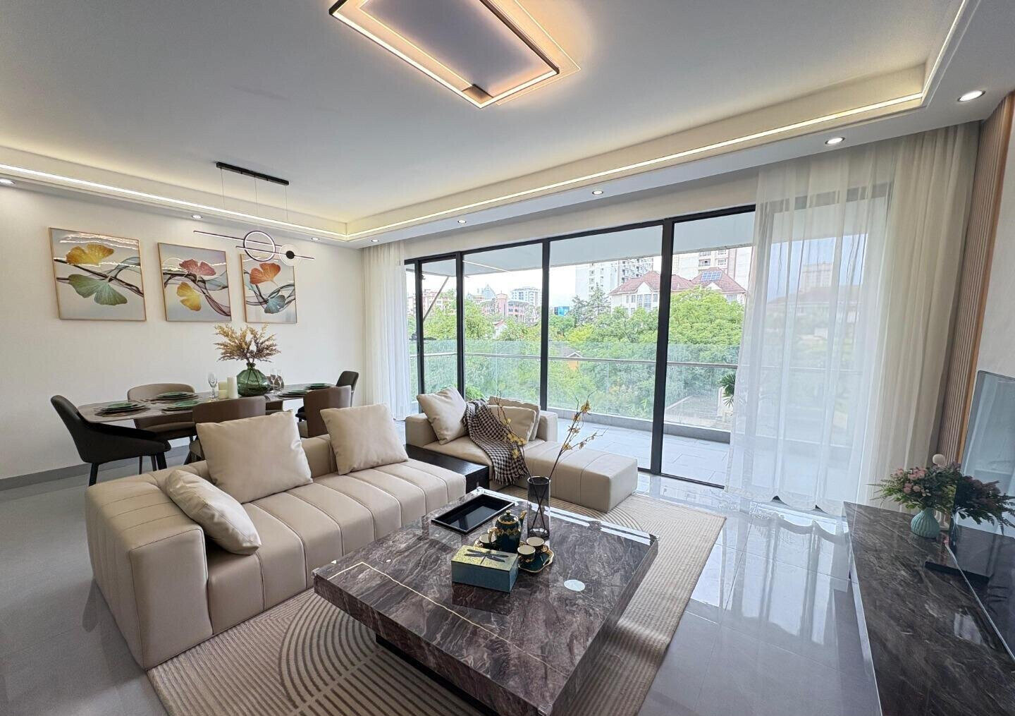 1BR + Study with City Views & Pool - Capital Garden, Kilimani