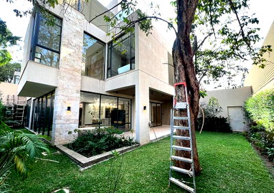Triple-Storey Villa with Private Bridge & Automated Systems - Riverside