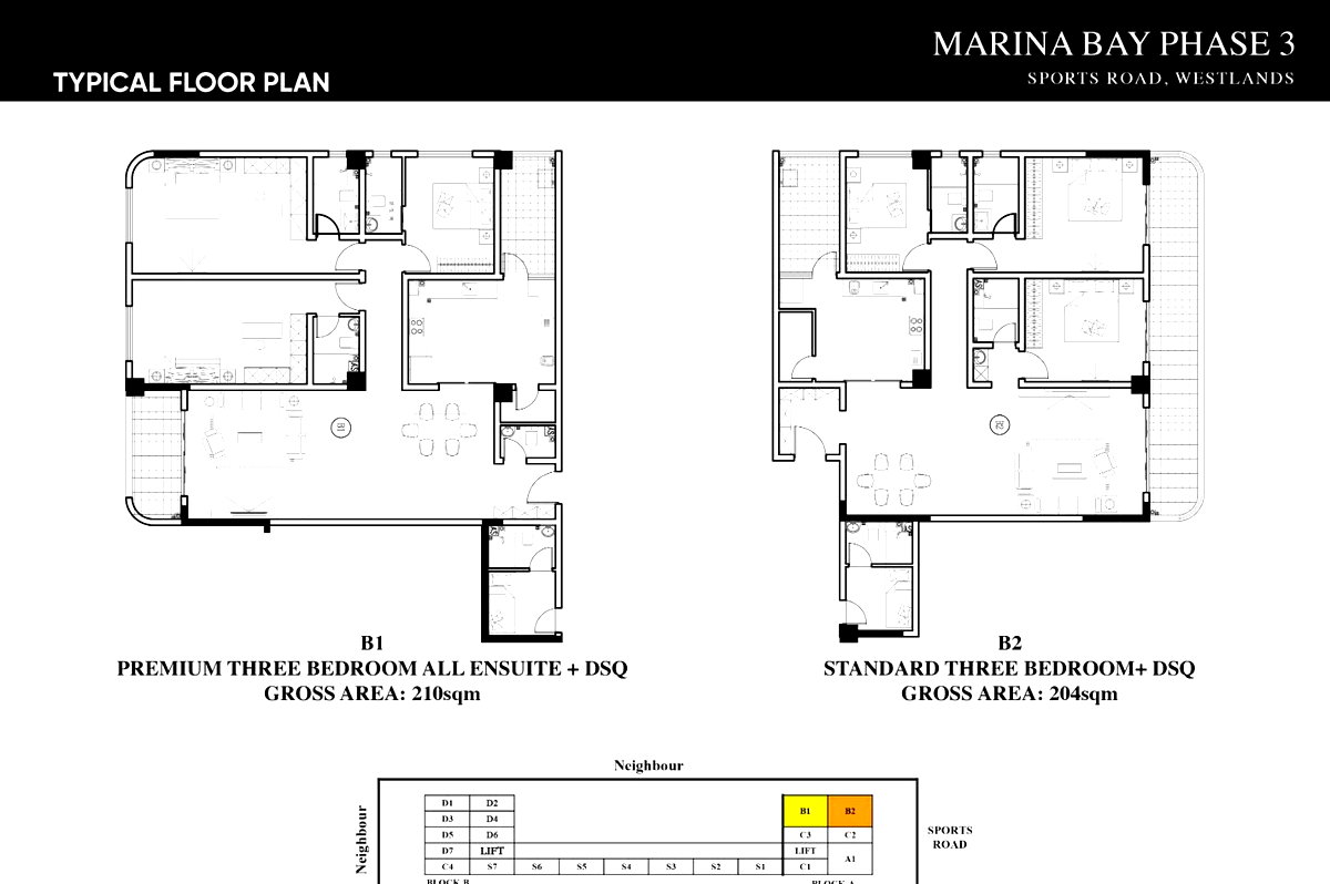 1BR Off-Plan at Marina Bay Phase 3 - Sports Road, Westlands