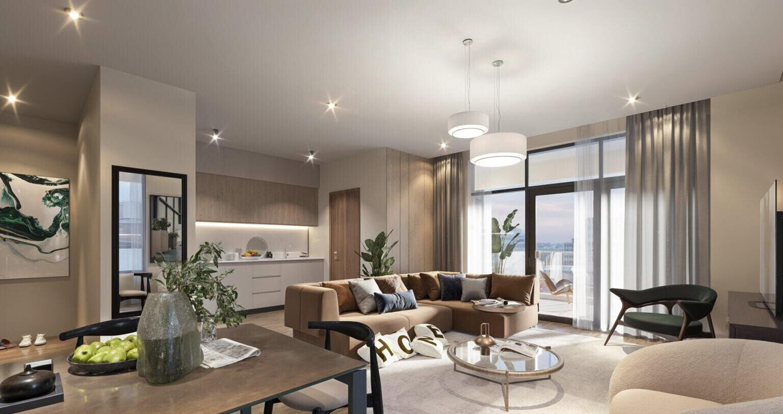 1BR with Rooftop Cinema & Yoga Deck - Westlands
