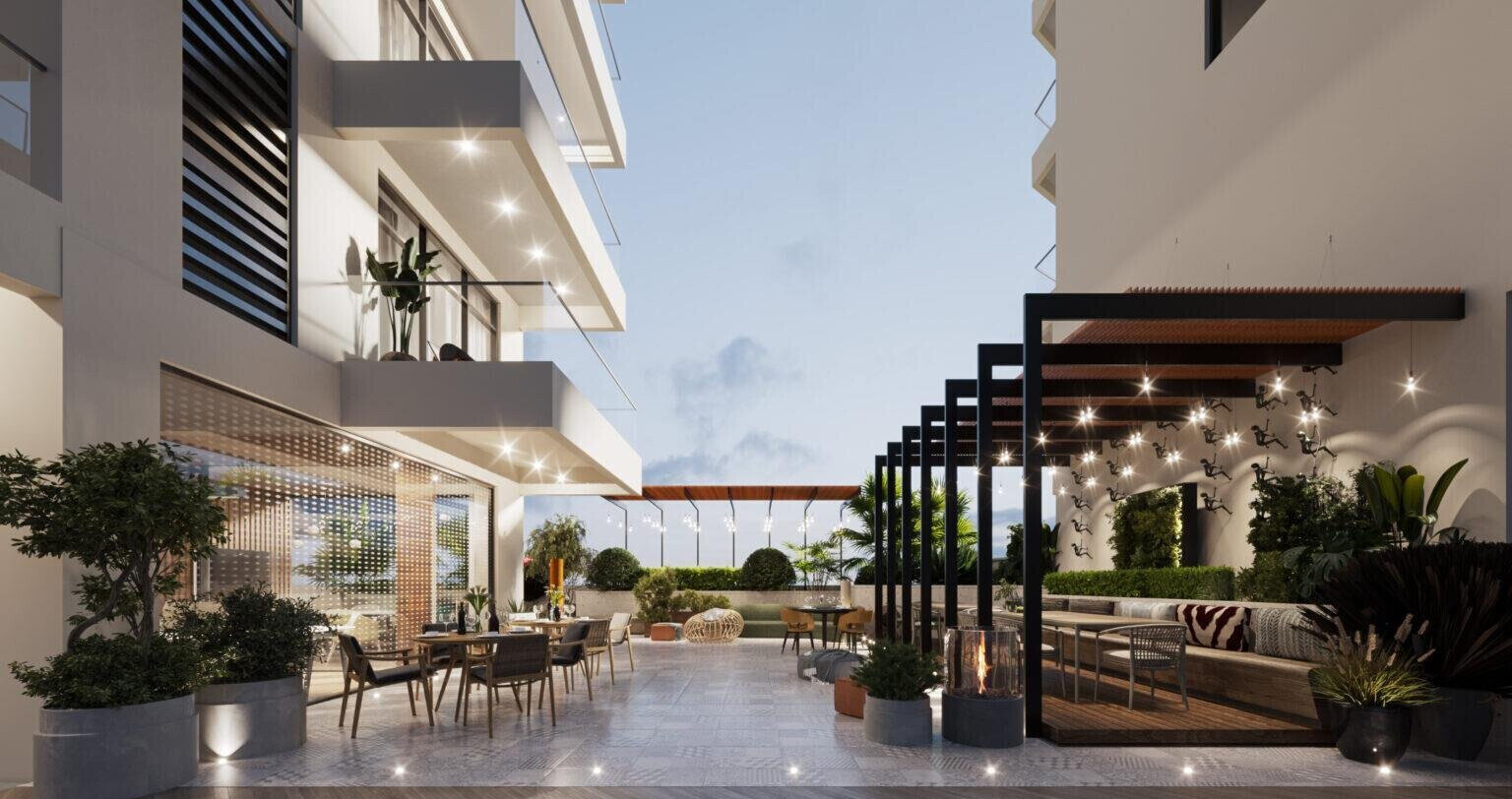 1BR with Rooftop Cinema & Yoga Deck - Westlands