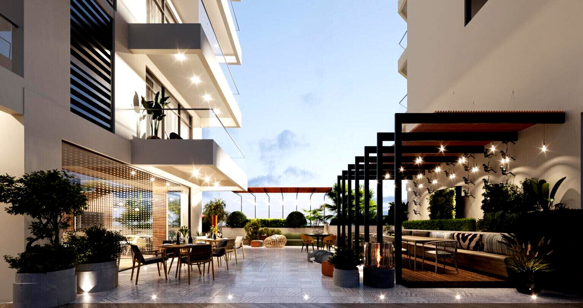 1BR with Rooftop Cinema & Yoga Deck - Westlands