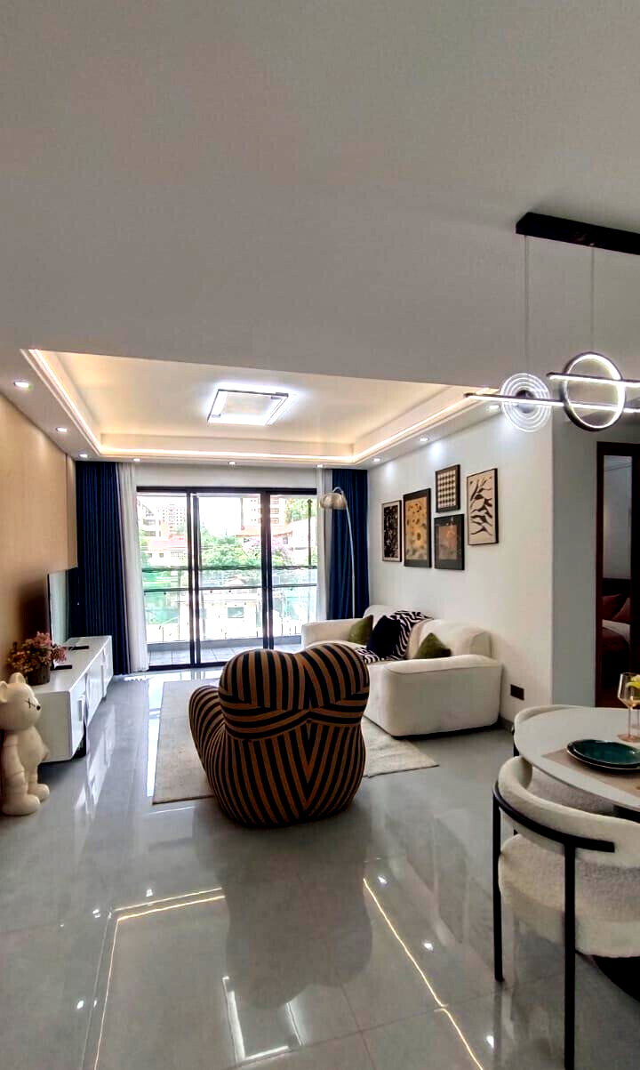2BR Master Ensuite with City Skyline Views & Rooftop Terrace - Kilimani