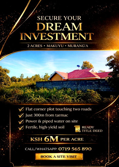 2-Acre Plot for KSh 6M