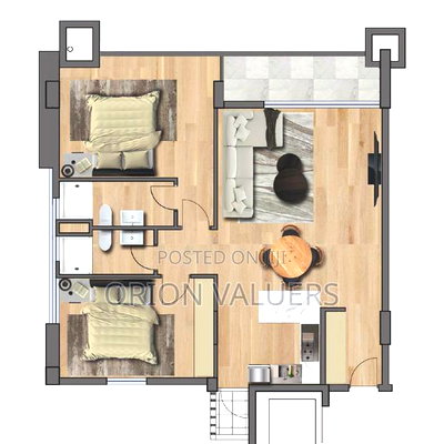 1bdrm Apartment in Grosvenor Residence, Hurlingham for sale - Image 1