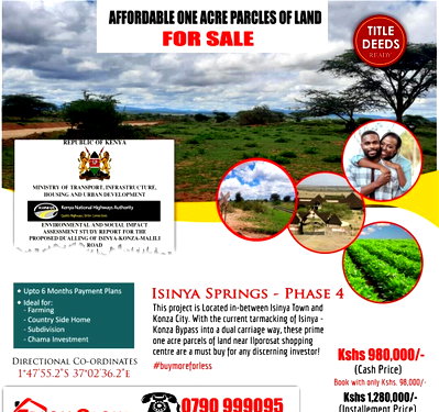 1 Acre Plot Next to Enchipai Campsite