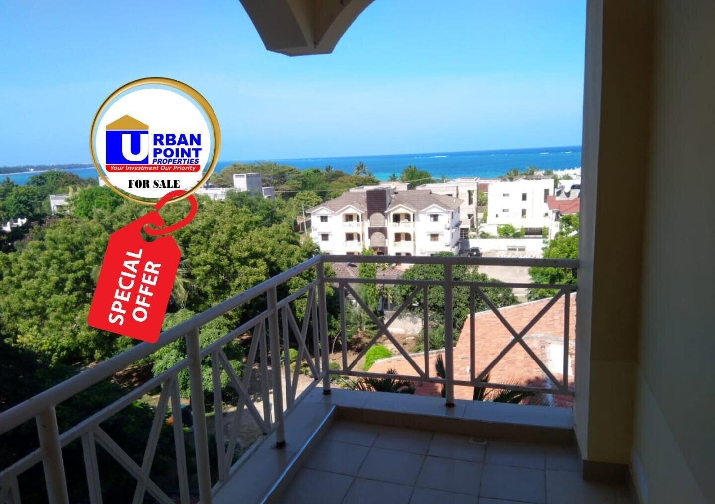 3BR Ocean View Apartment with Pool & Generator - Nyali