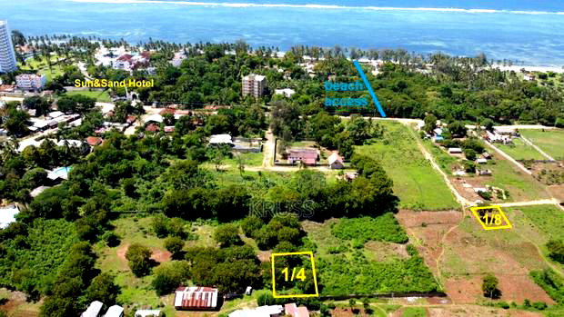 Nearly 1/4 Acre Plot on 2nd Row of Kikambala Beach (Ls189)