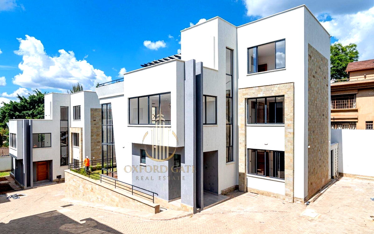 4-Storey Ultra-Modern Townhouse with Balconies & Garden - Lavington