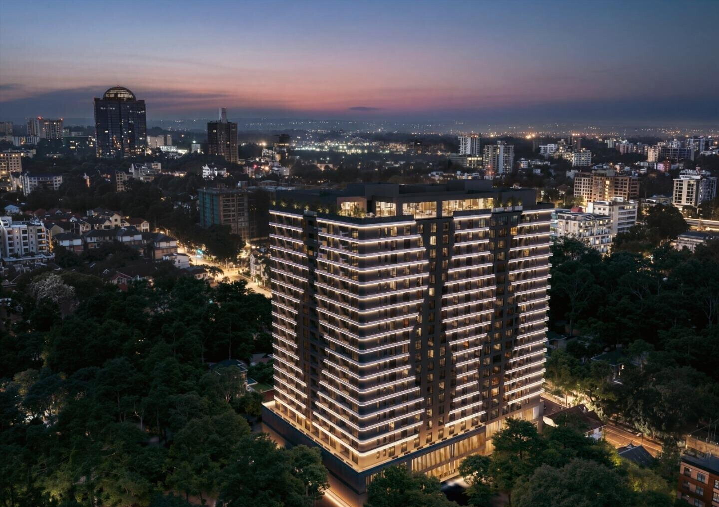 1BR Luxury Apartment with High-Speed Lifts & City Views - Westlands