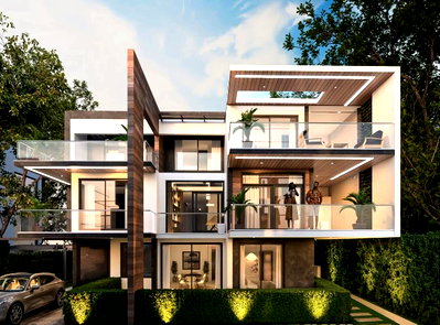 Triplex Villa with Private Garden & BBQ Area - Lavington