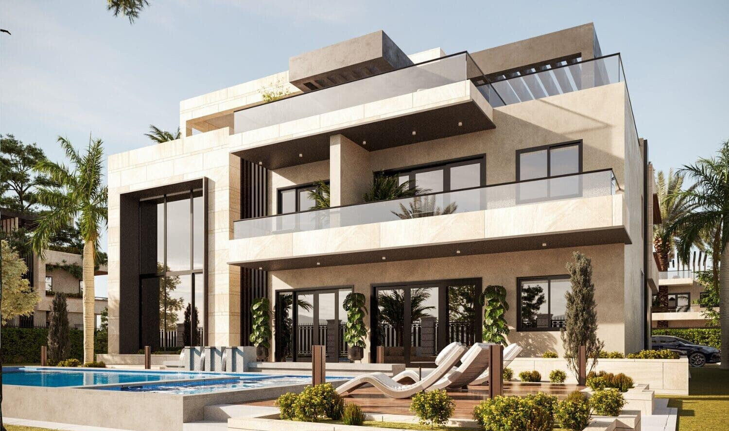 5-Ensuite Townhouse with Heated Pool & Rooftop Deck – Hardy, Karen