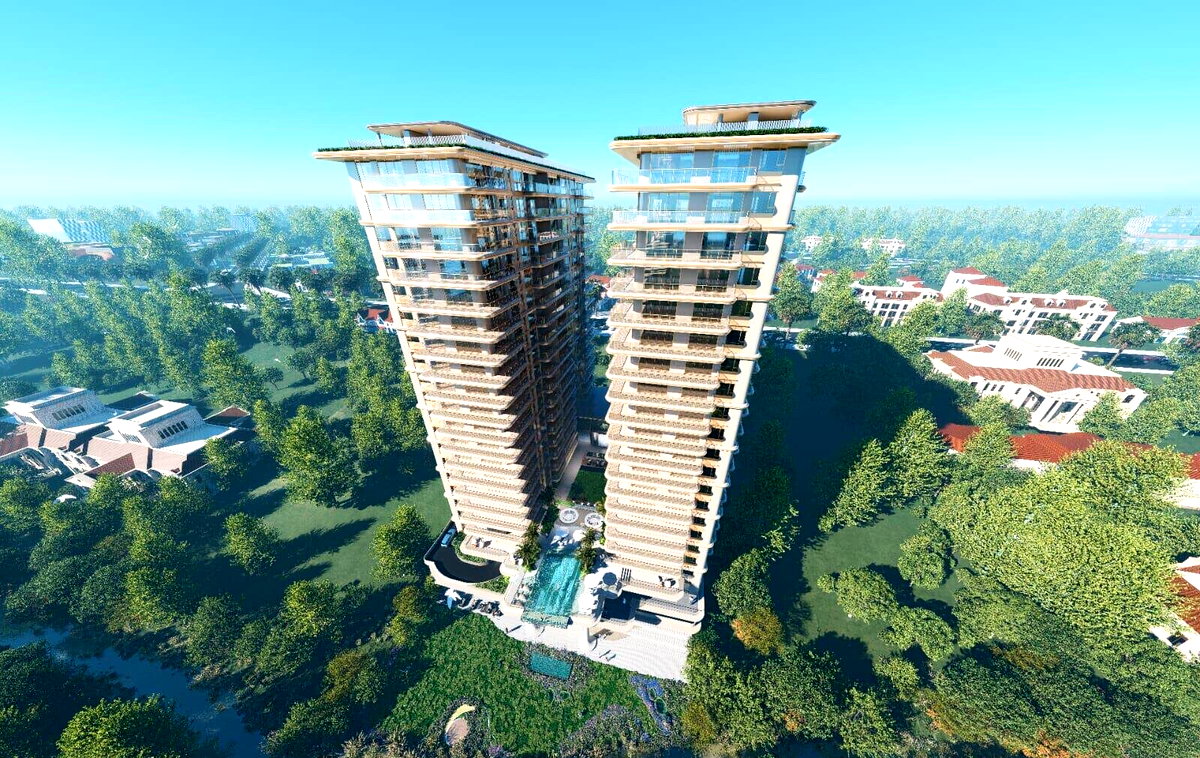 3BR + DSQ with Resort Pool & Karura Views - Westlands