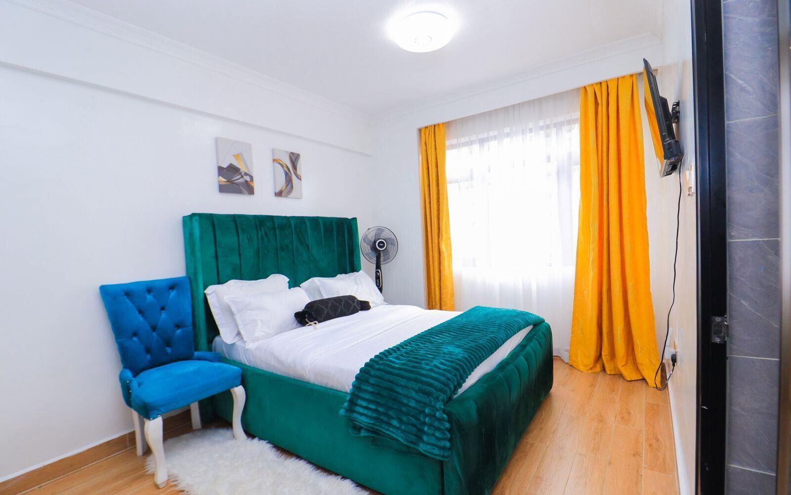 6th Floor 2BR Fully Furnished with Gym & Restaurant - Kilimani