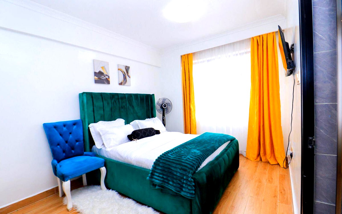 6th Floor 2BR Fully Furnished with Gym & Restaurant - Kilimani