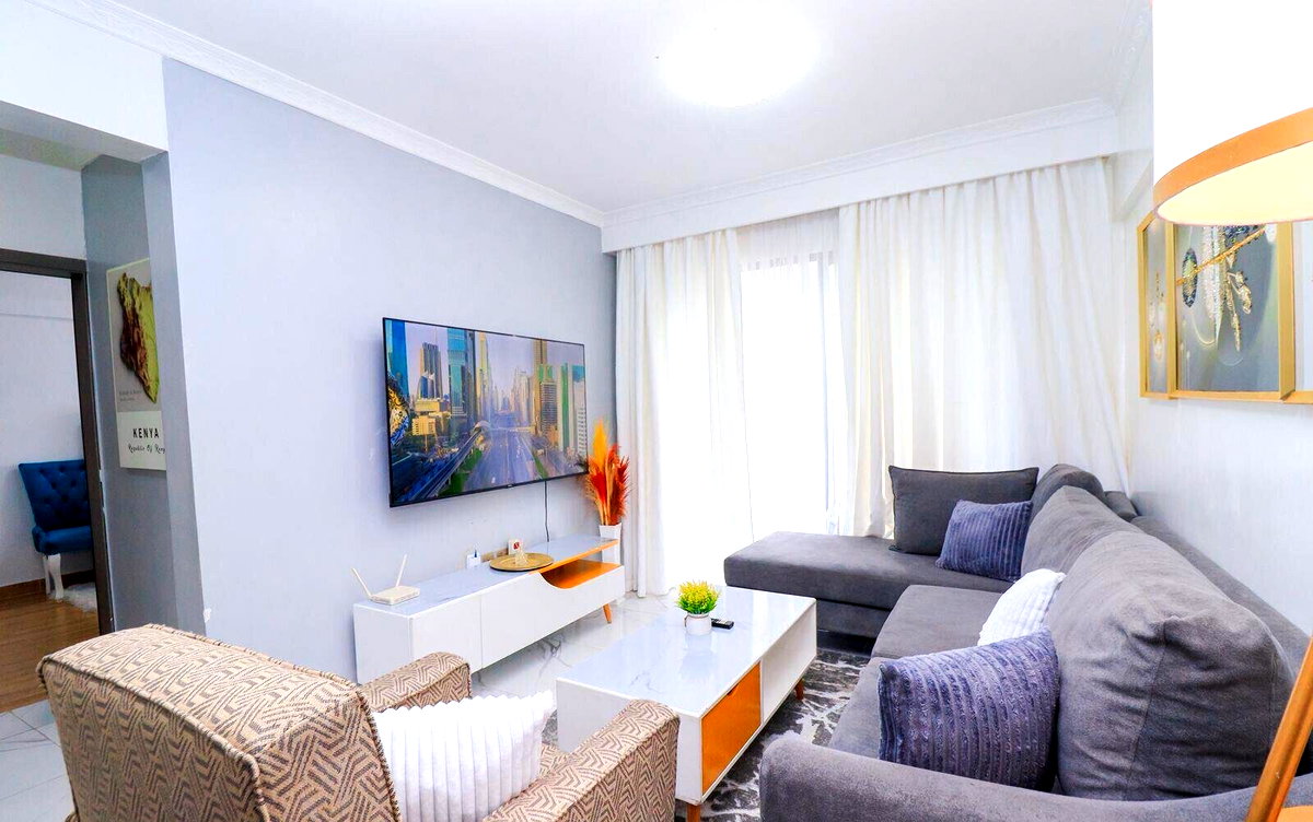 6th Floor 2BR Fully Furnished with Gym & Restaurant - Kilimani