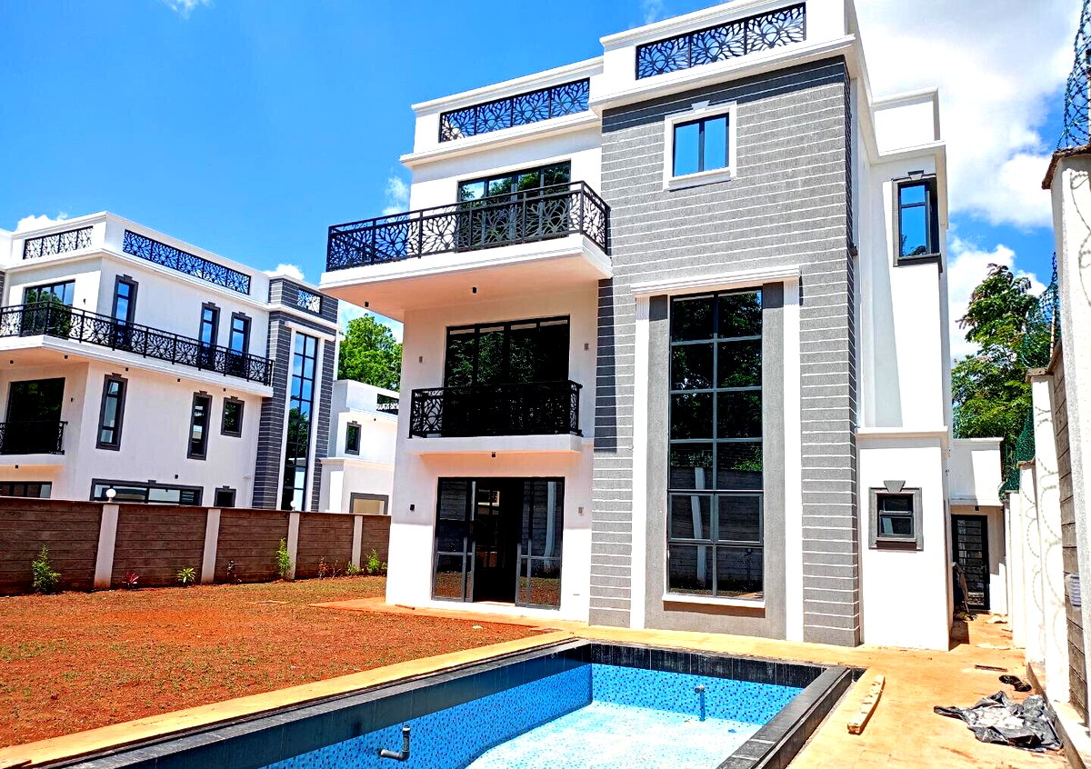 5-Ensuite Townhouse with Study, Pool & CCTV - Lavington