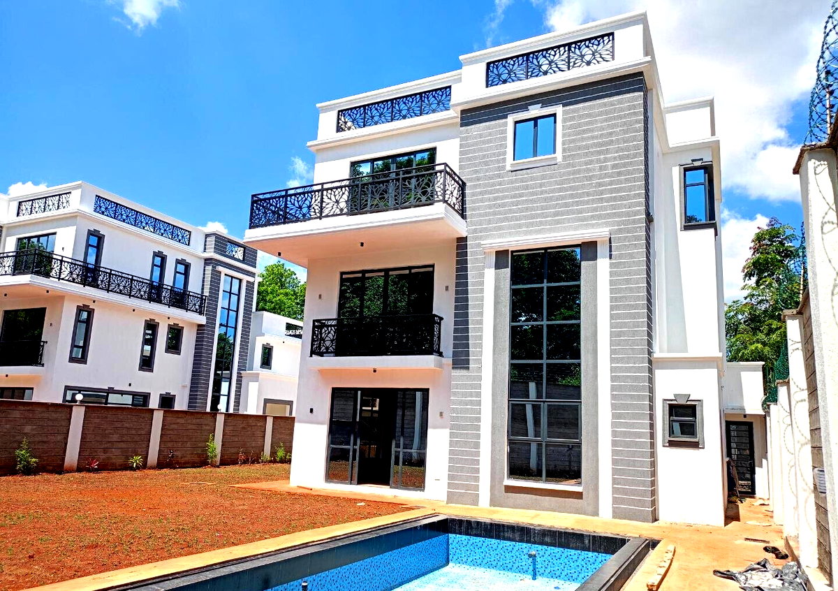 5-Ensuite Townhouse with Study, Pool & CCTV - Lavington