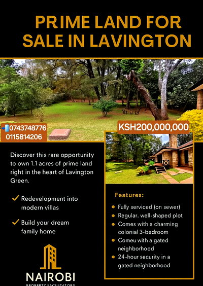 1.1-Acre Lavington Gem at KSh 200M