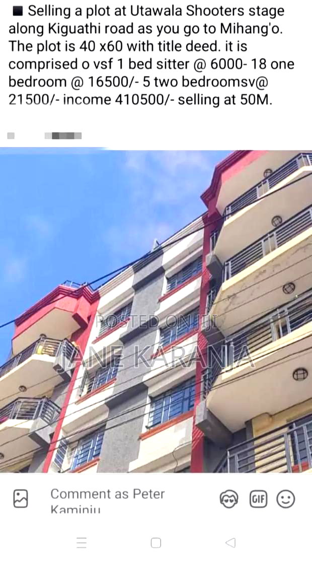 10bdrm Block of Flats in Utawala Kayole for sale