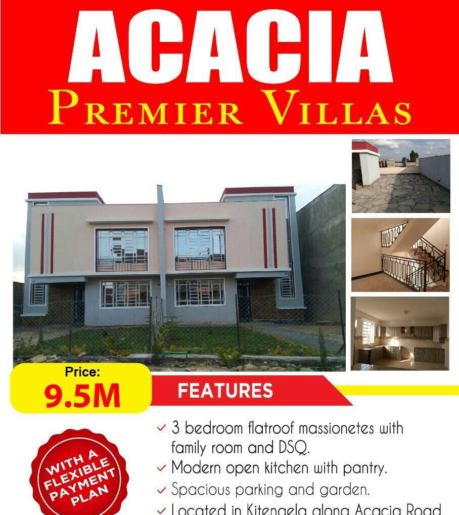 3BR Townhouse in Gated Community with Clubhouse - Kitengela