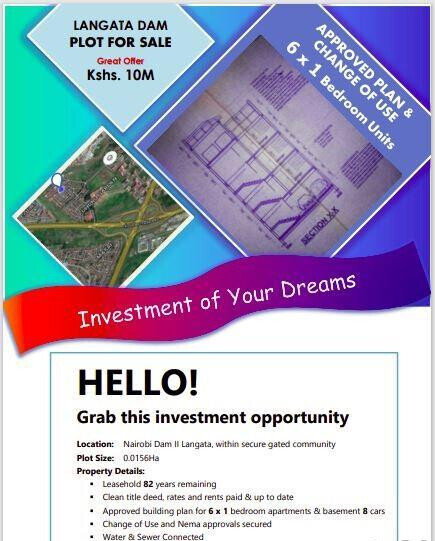 KSh 10M Garden Plot with Parking