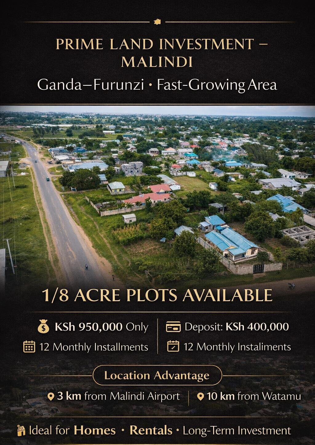 1/8 Acre Plot Under 1M
