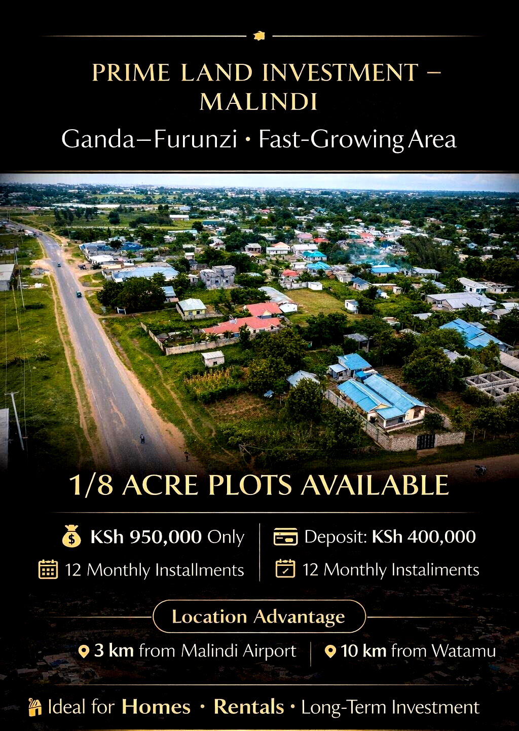 1/8 Acre Plot Under 1M